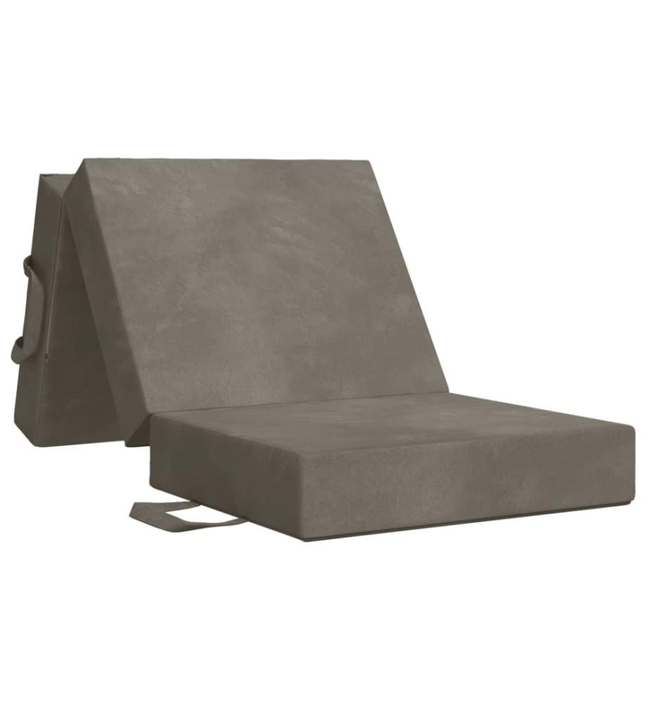 Klappsofa Bett 75 x 67 x 45 cm Hellgrau
