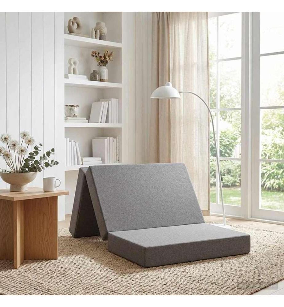 Canapé-lit pliable 80 x 67 x 45 cm Gris clair