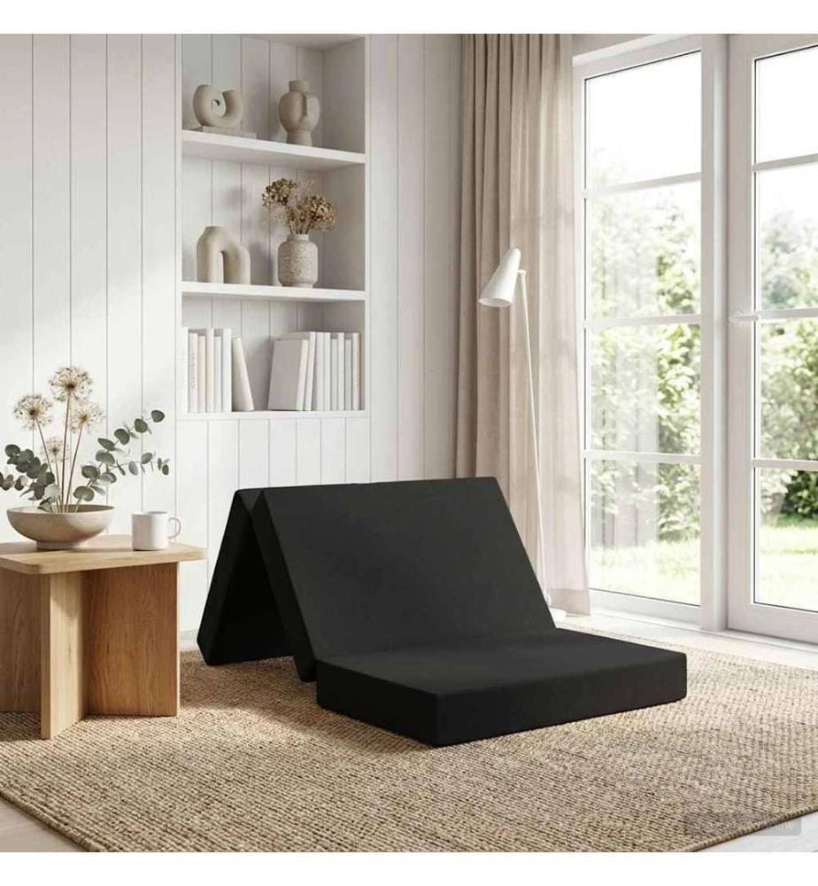 Canapé-lit pliable 80 x 67 x 45 cm Noir