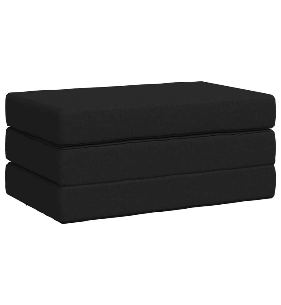 Canapé-lit pliable 80 x 67 x 45 cm Noir