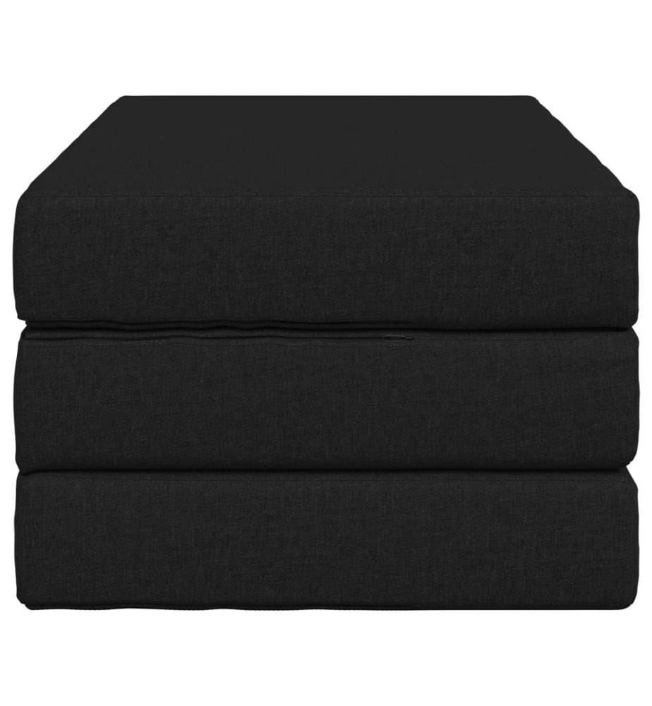 Canapé-lit pliable 80 x 67 x 45 cm Noir