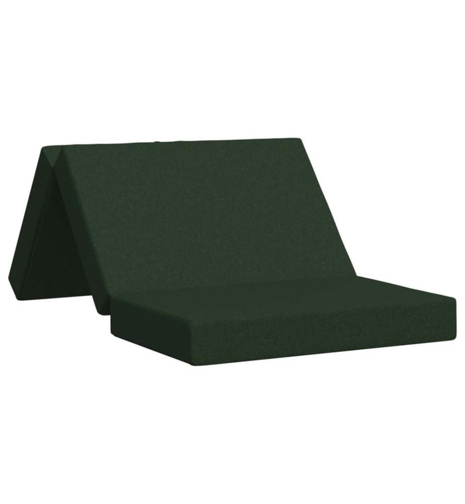 Canapé-lit pliable 80 x 67 x 45 cm Vert foncé
