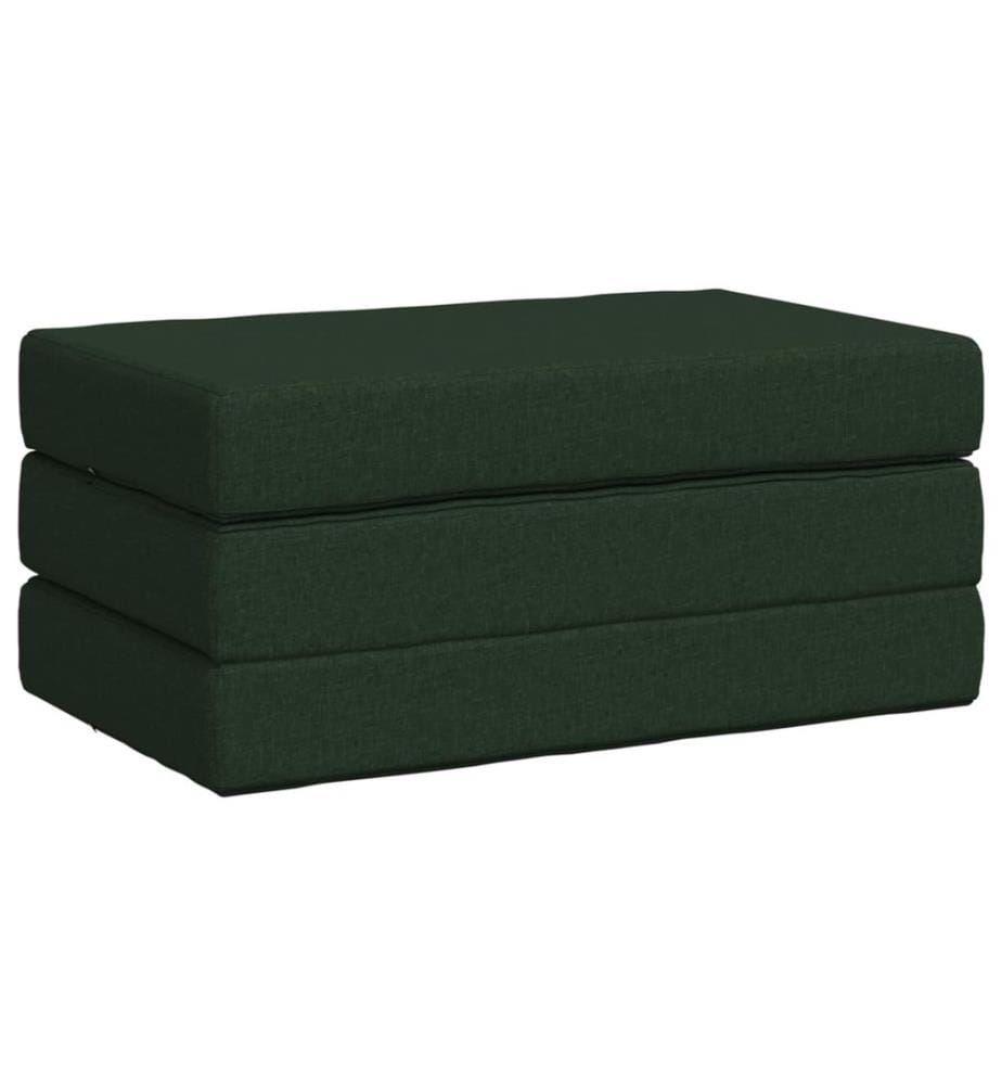 Canapé-lit pliable 80 x 67 x 45 cm Vert foncé