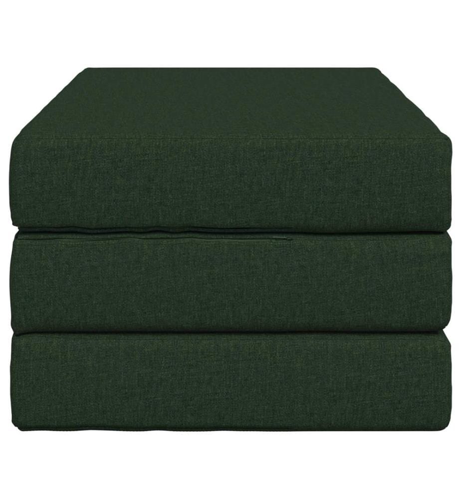 Canapé-lit pliable 80 x 67 x 45 cm Vert foncé