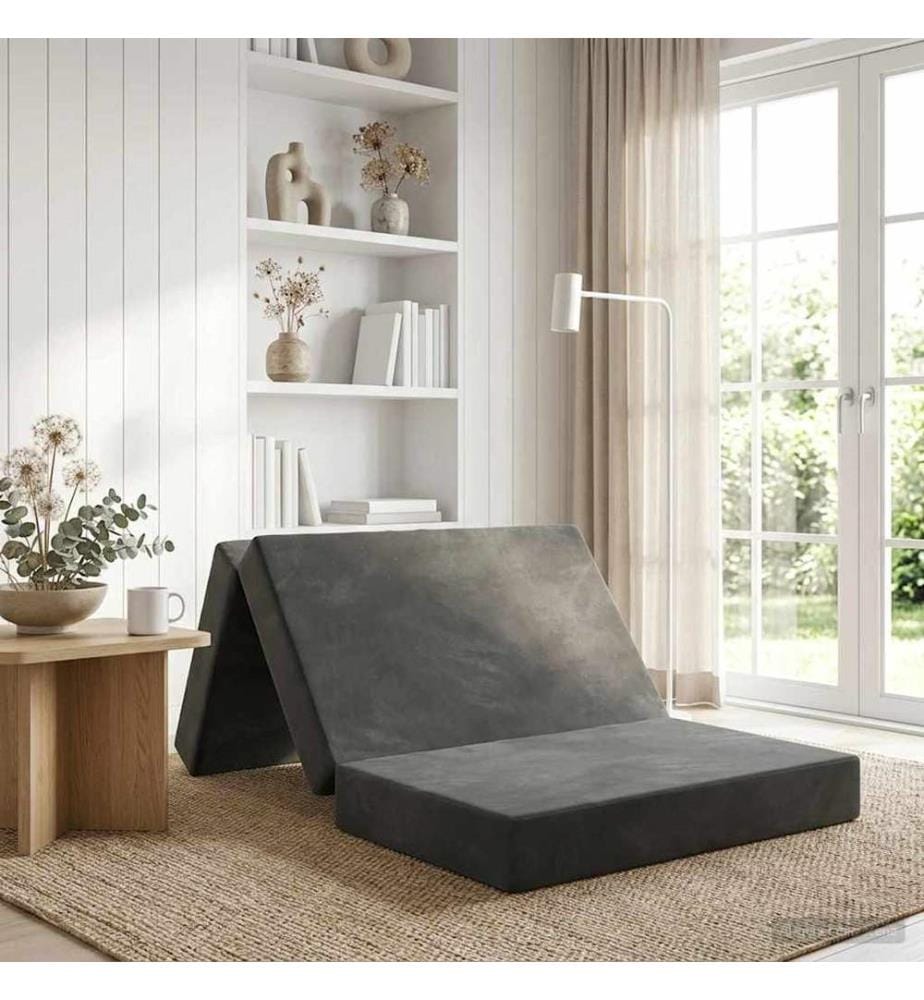 Klappsofa Bett 80 x 67 x 45 cm Dunkelgrau