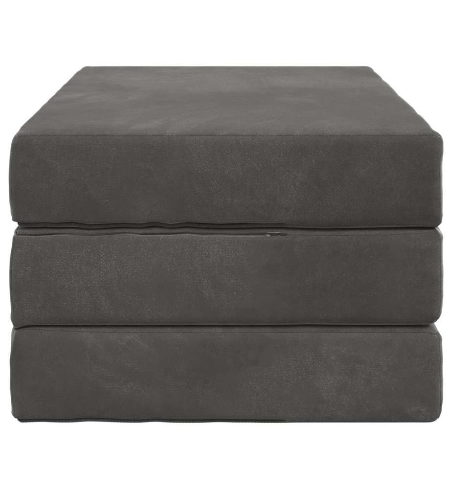Klappsofa Bett 80 x 67 x 45 cm Dunkelgrau