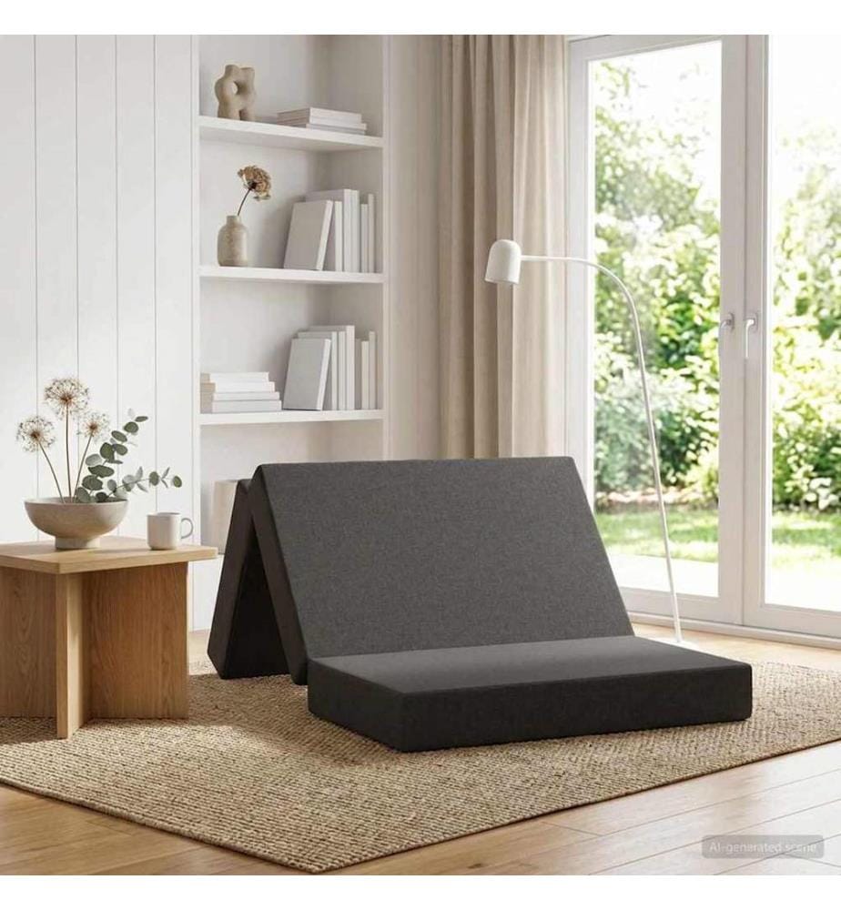 Klappsofa Bett 90 x 67 x 45 cm Dunkelgrau