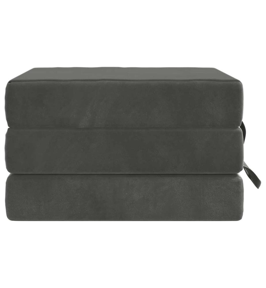Klappsofa Bett 90 x 67 x 45 cm Dunkelgrau