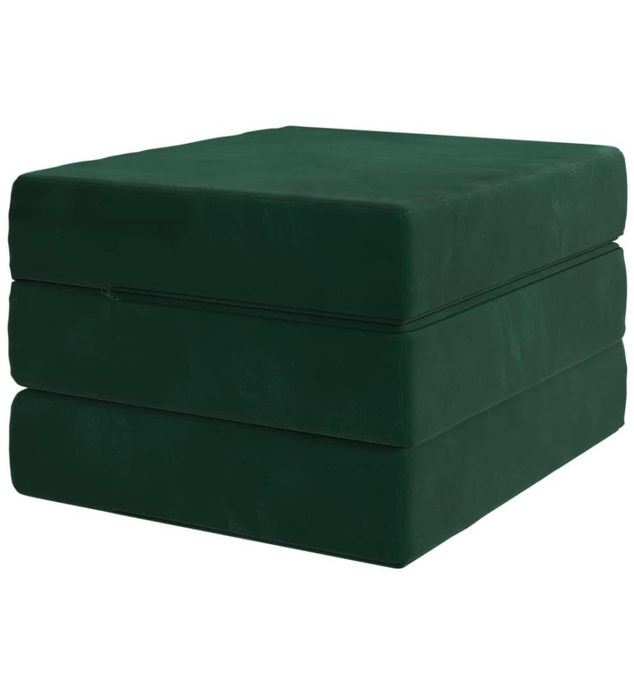 Klappsofa Bett 90 x 67 x 45 cm Dunkelgrün