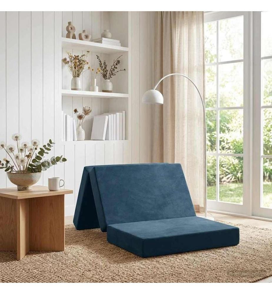 Klappsofa Bett 100 x 67 x 45 cm Blau