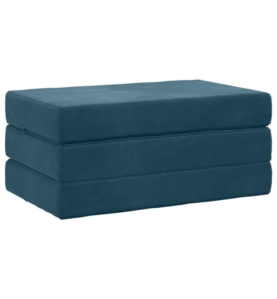 Klappsofa Bett 100 x 67 x 45 cm Blau