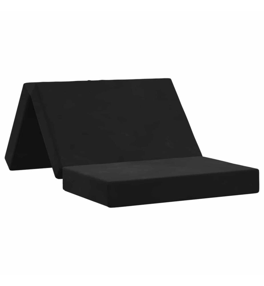 Canapé-lit pliable 100 x 67 x 45 cm Noir