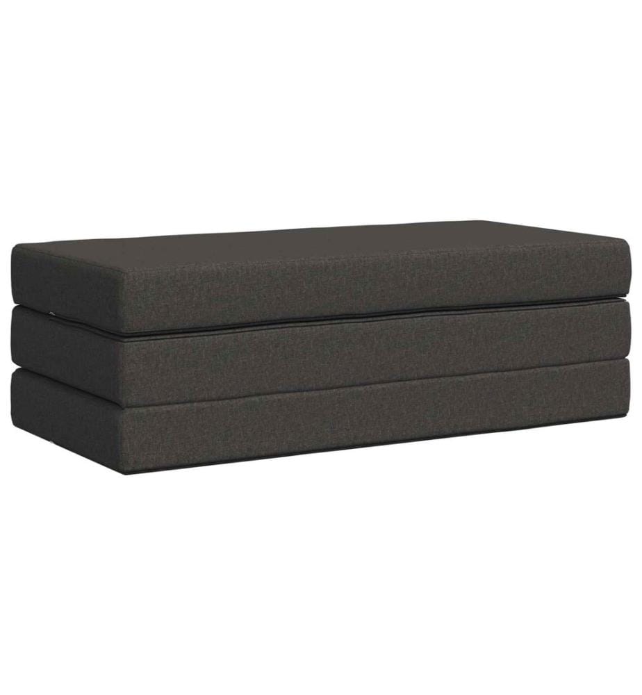 Klappsofa Bett 120 x 67 x 45 cm Dunkelgrau
