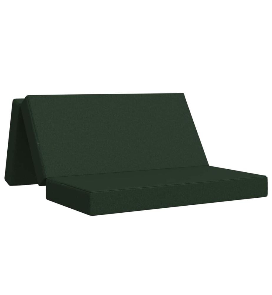 Klappsofa Bett 120 x 67 x 45 cm Dunkelgrün