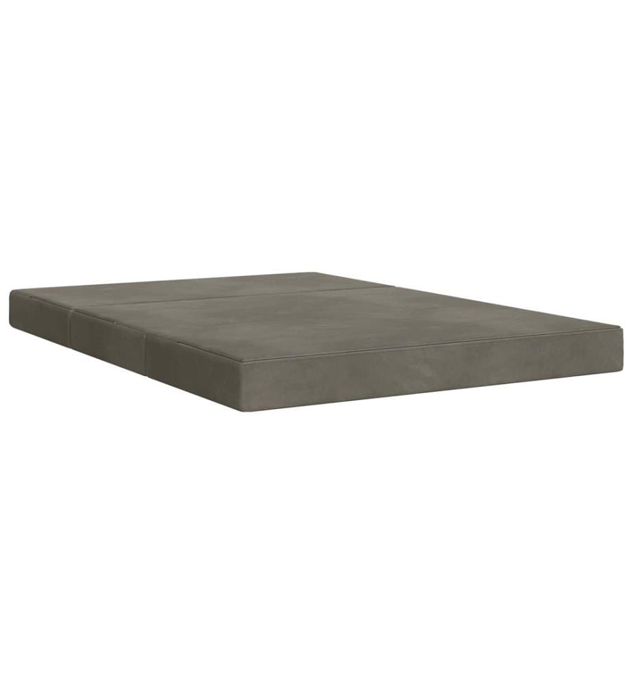 Klappsofa Bett 120 x 67 x 45 cm Hellgrau