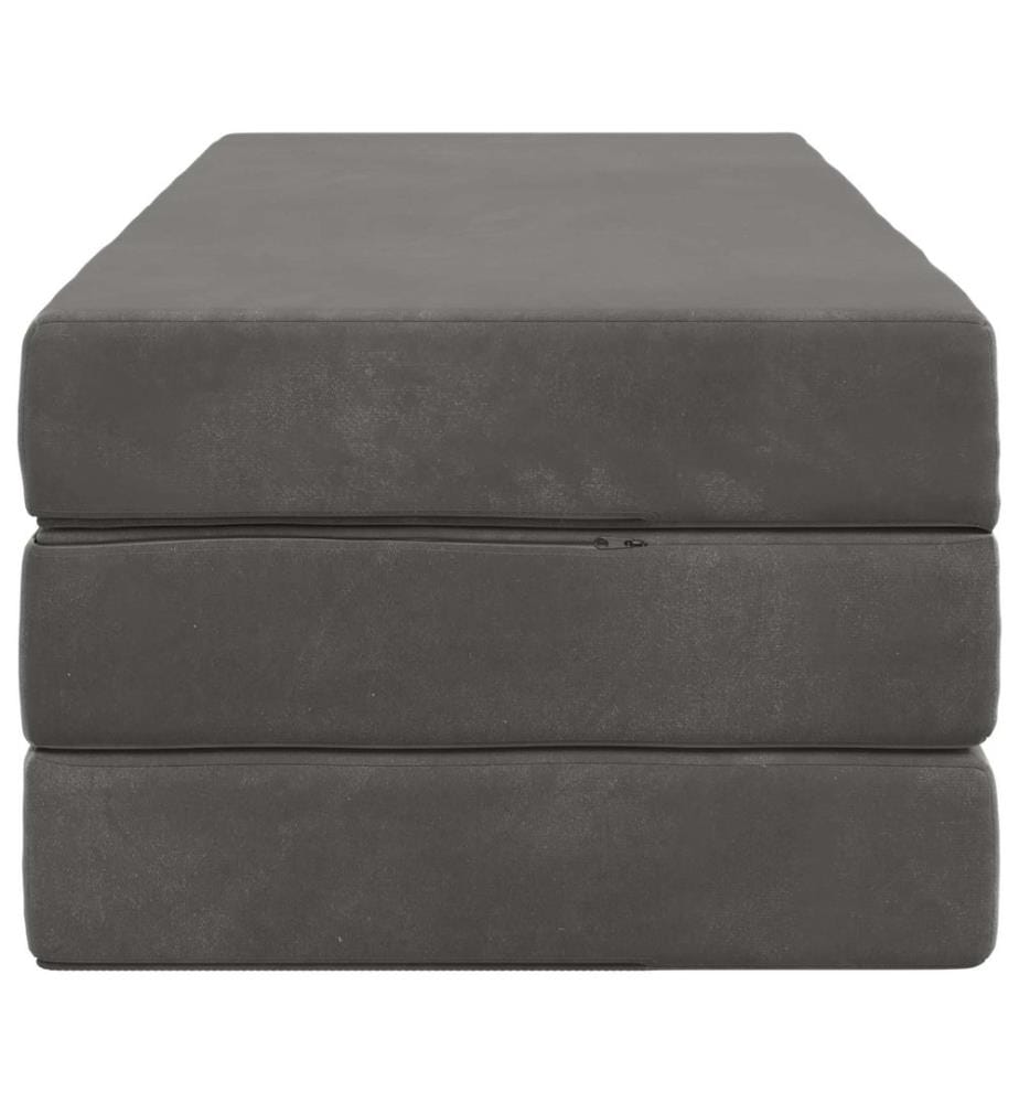 Klappsofa Bett 140 x 67 x 45 cm Dunkelgrau