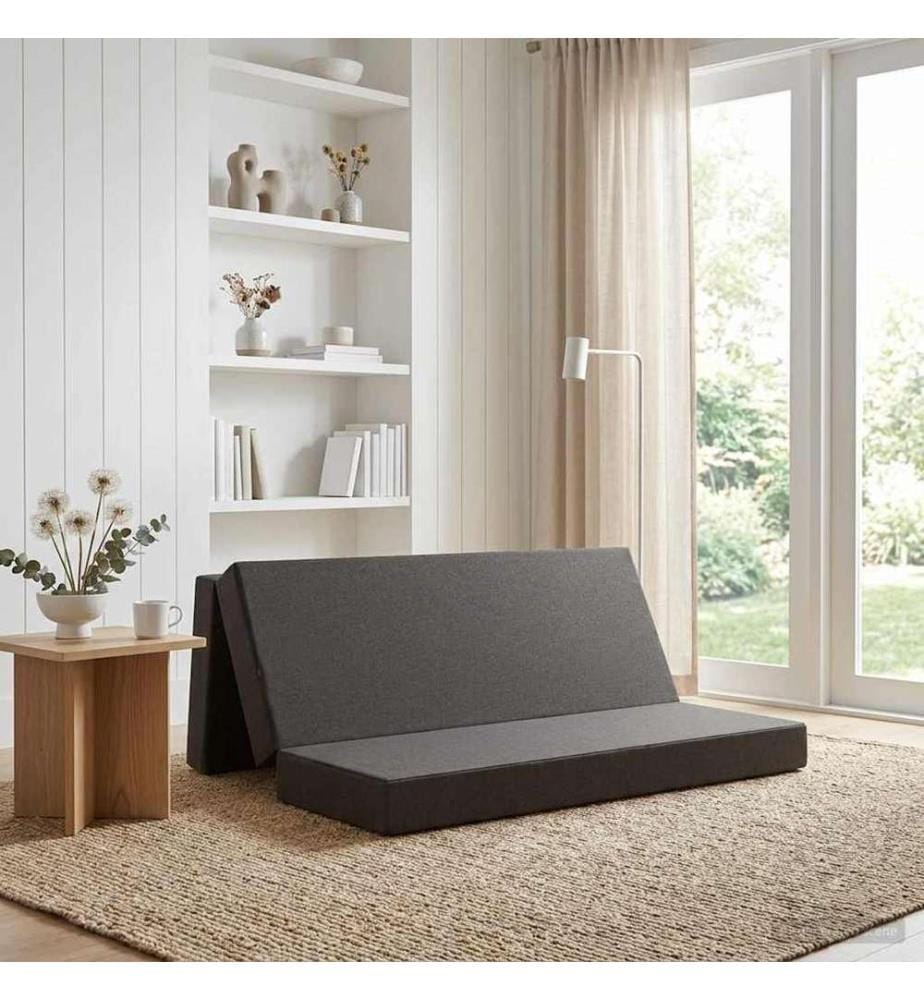 Klappsofa Bett 180 x 67 x 45 cm Dunkelgrau