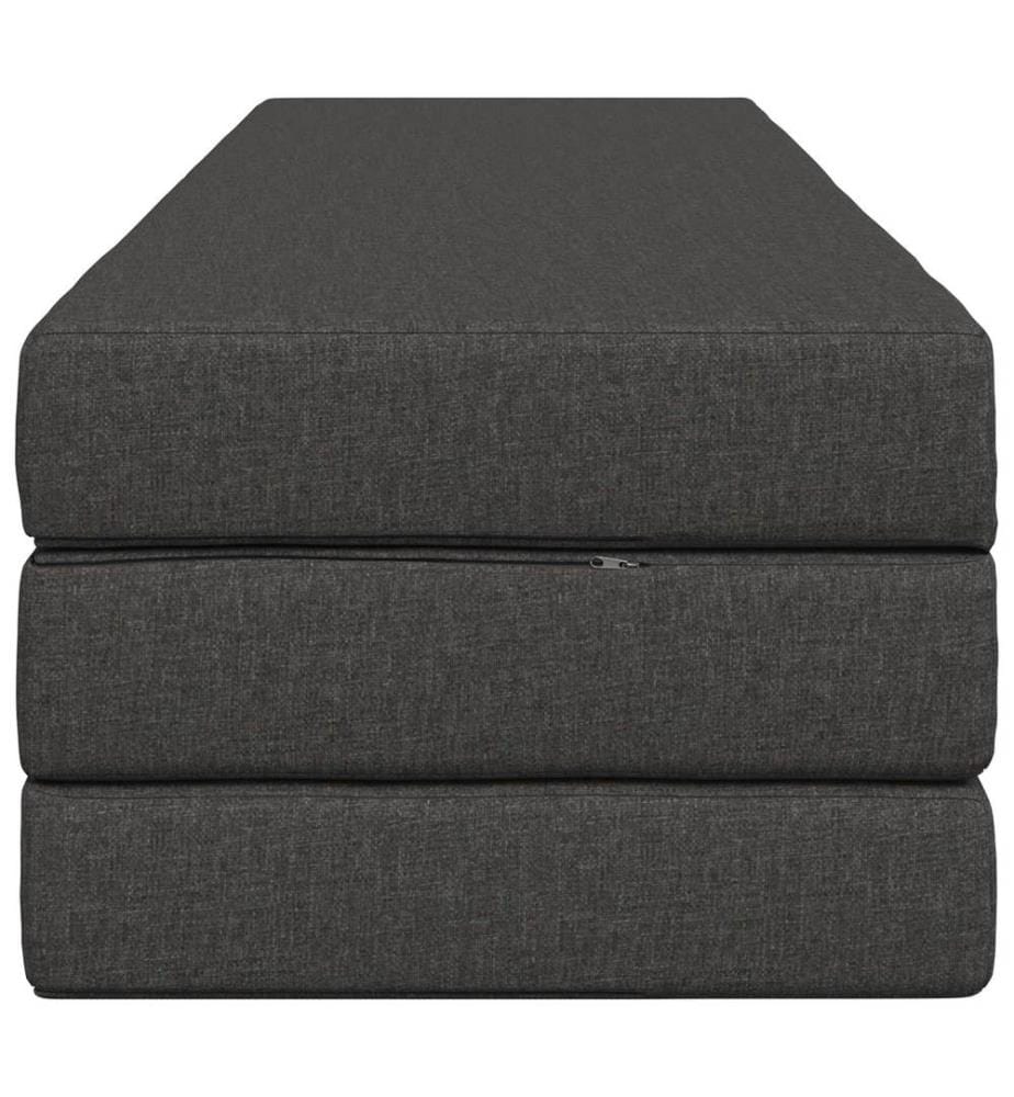 Klappsofa Bett 180 x 67 x 45 cm Dunkelgrau