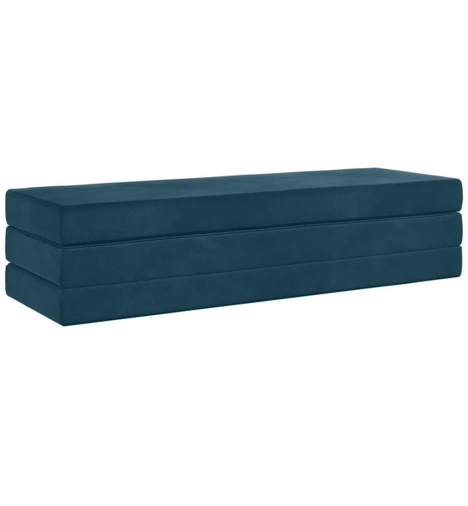 Klappsofa Bett 180 x 67 x 45 cm Blau
