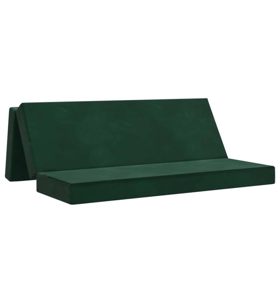 Klappsofa Bett 180 x 67 x 45 cm Dunkelgrün