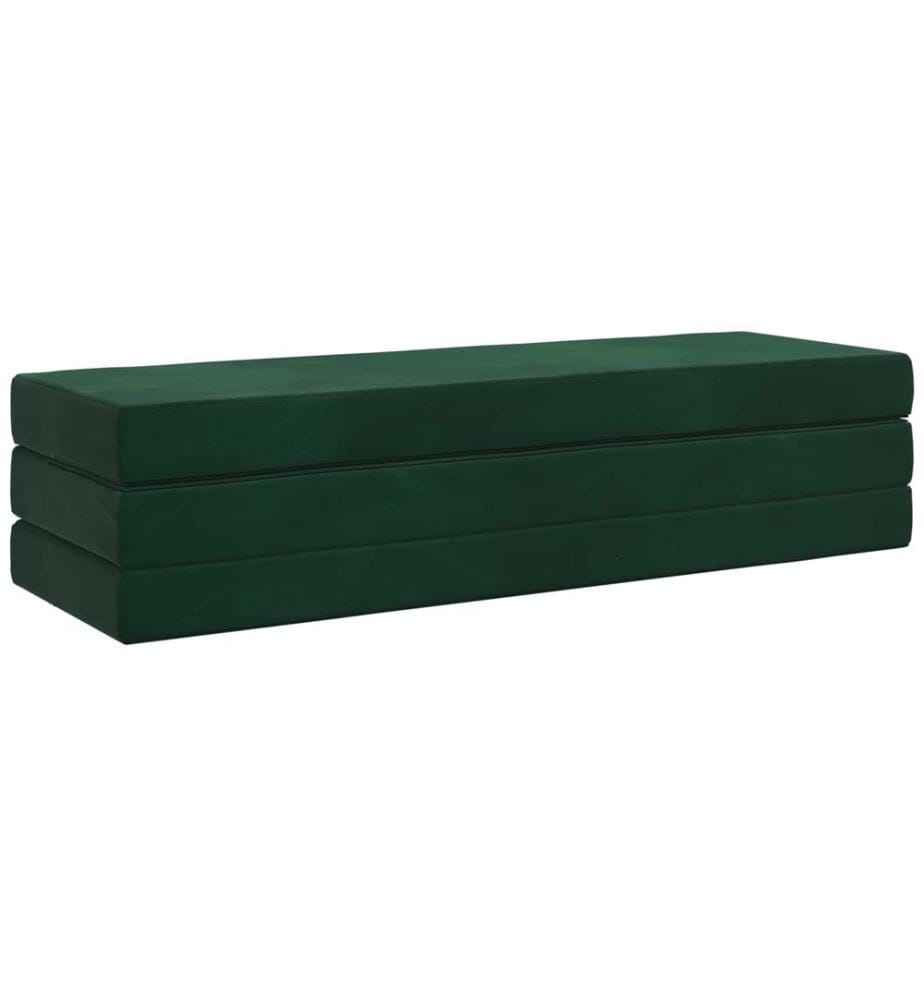 Klappsofa Bett 180 x 67 x 45 cm Dunkelgrün