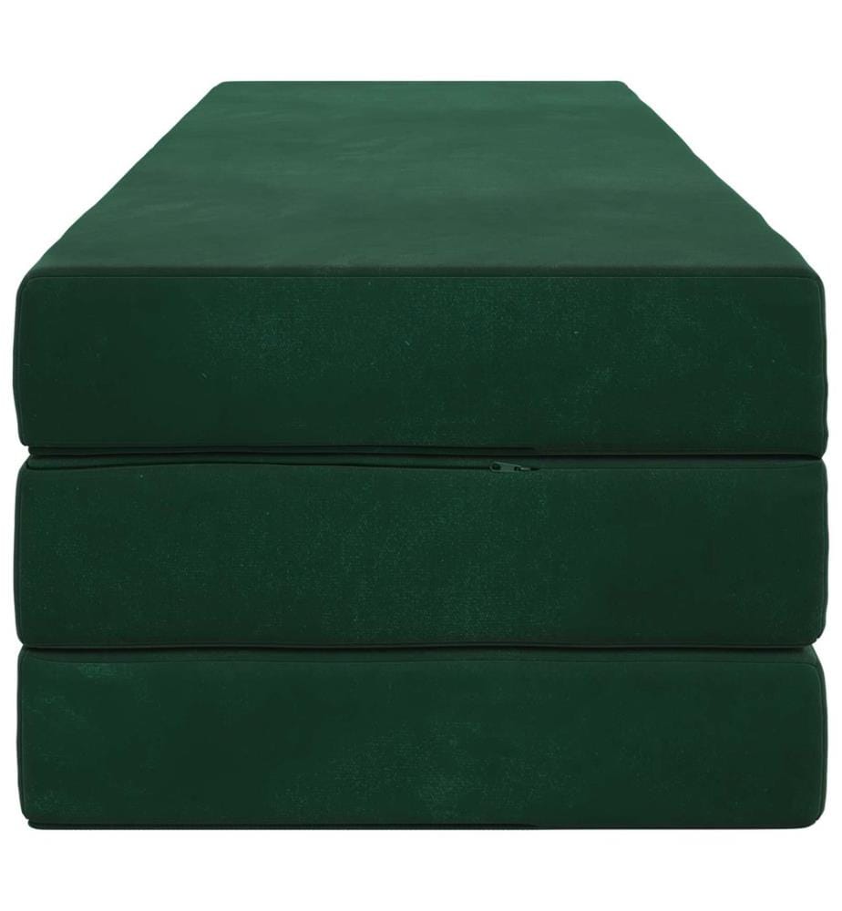 Klappsofa Bett 180 x 67 x 45 cm Dunkelgrün