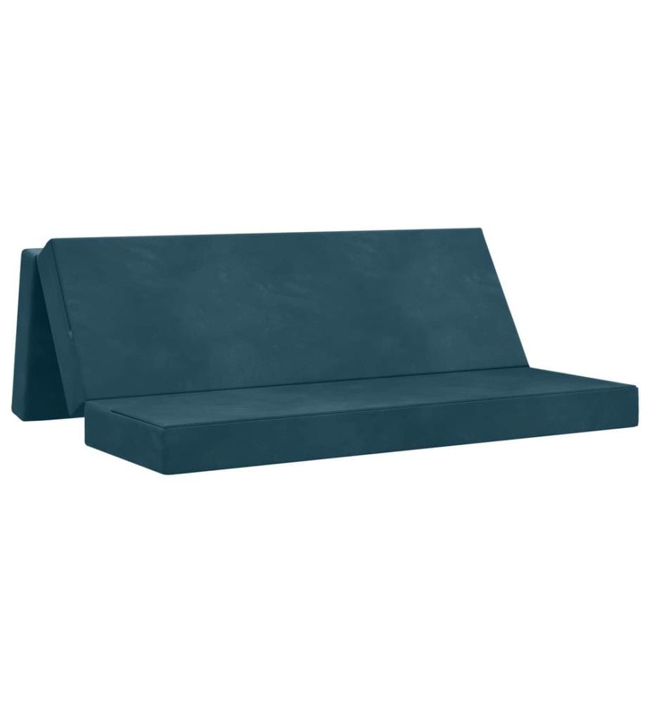 Klappsofa Bett 200 x 67 x 45 cm Blau