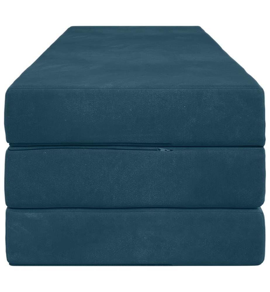 Klappsofa Bett 200 x 67 x 45 cm Blau