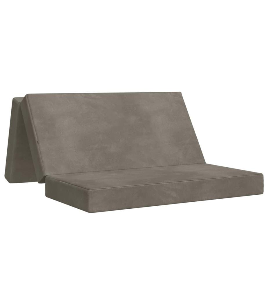Klappsofa Bett 200 x 67 x 45 cm Hellgrau