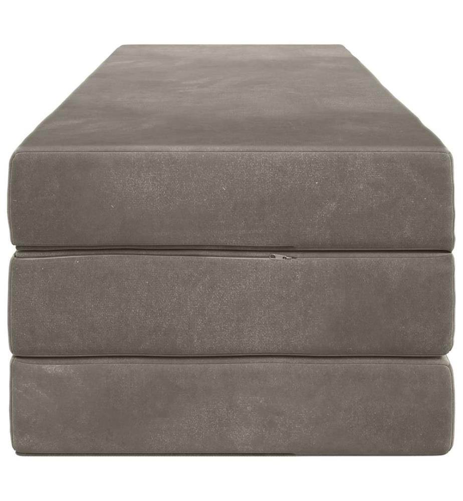 Klappsofa Bett 200 x 67 x 45 cm Hellgrau