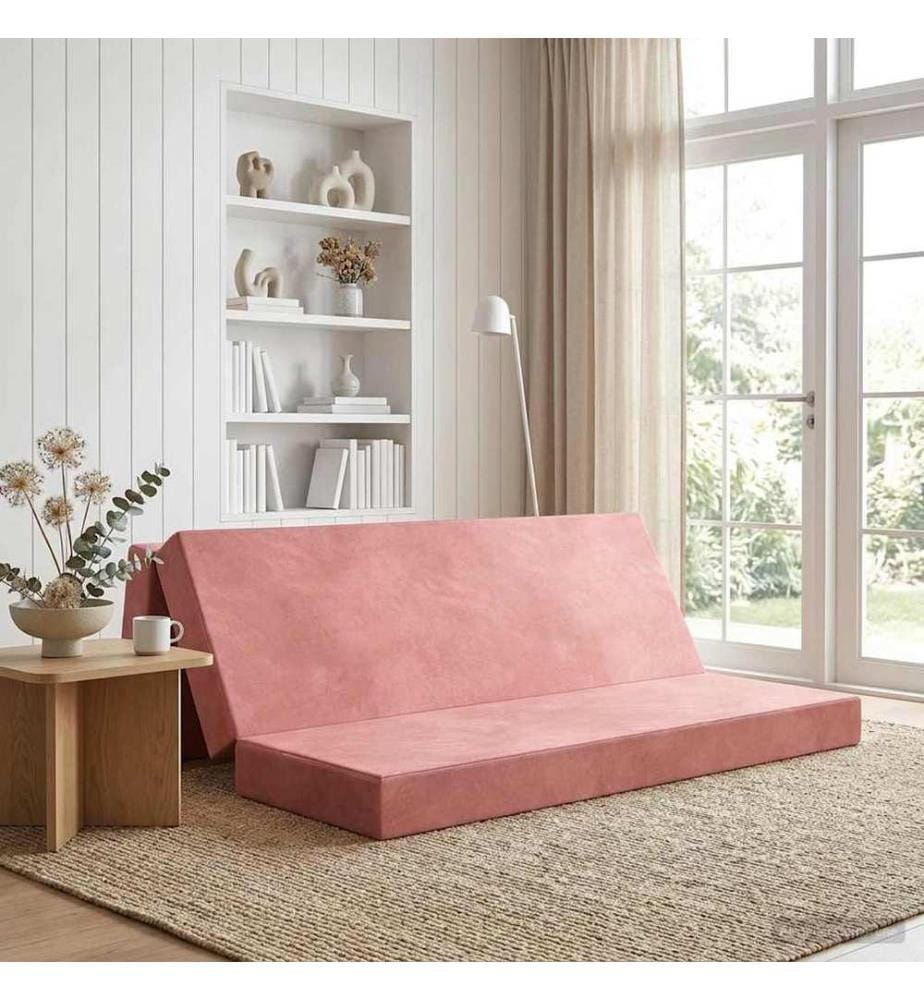 Canapé-lit pliable 200 x 67 x 45 cm Rose