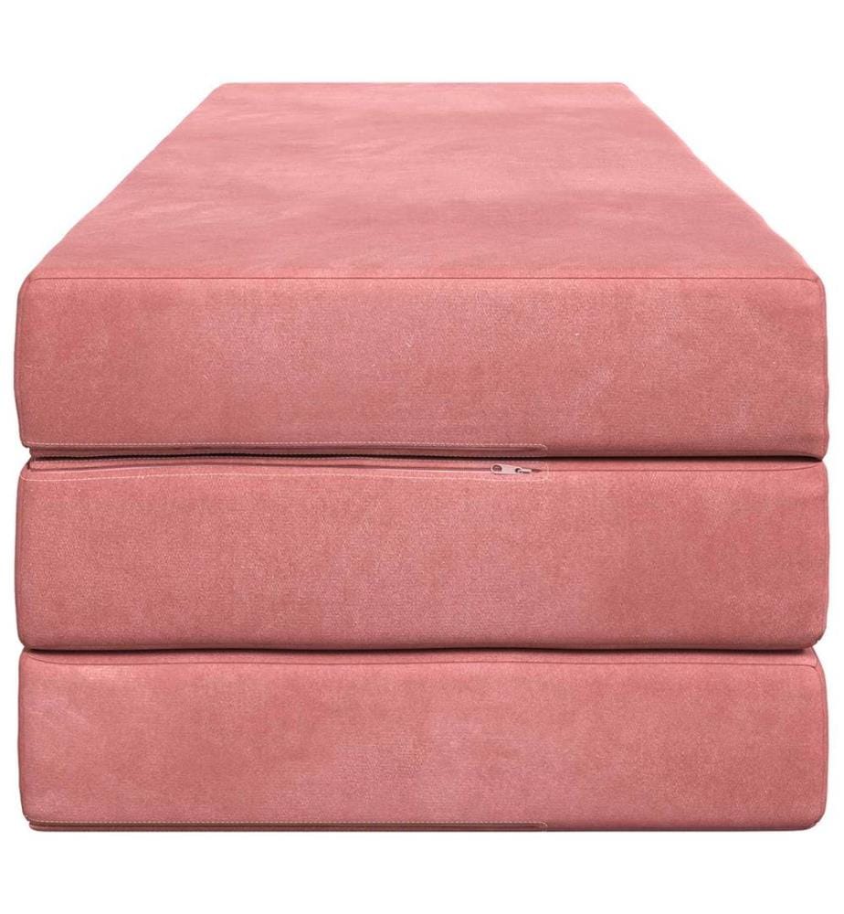 Canapé-lit pliable 200 x 67 x 45 cm Rose