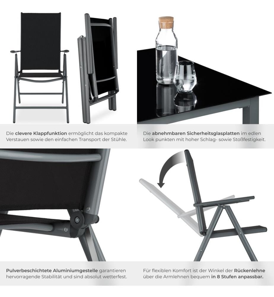 Aluminium Sitzgruppe 81 - anthrazit