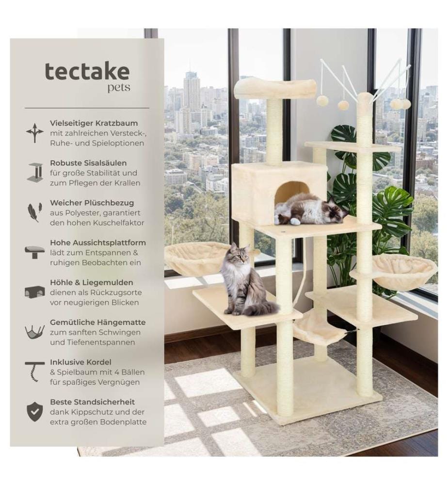 Albero tiragraffi Lilou - beige