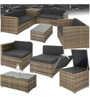 Rattan Lounge Pisa - natur