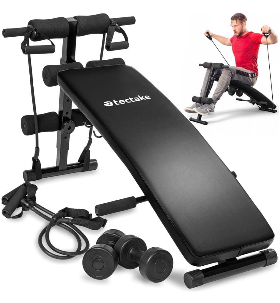 Banc de musculation CUTTLER 129 x 55 x 70 cm - noir