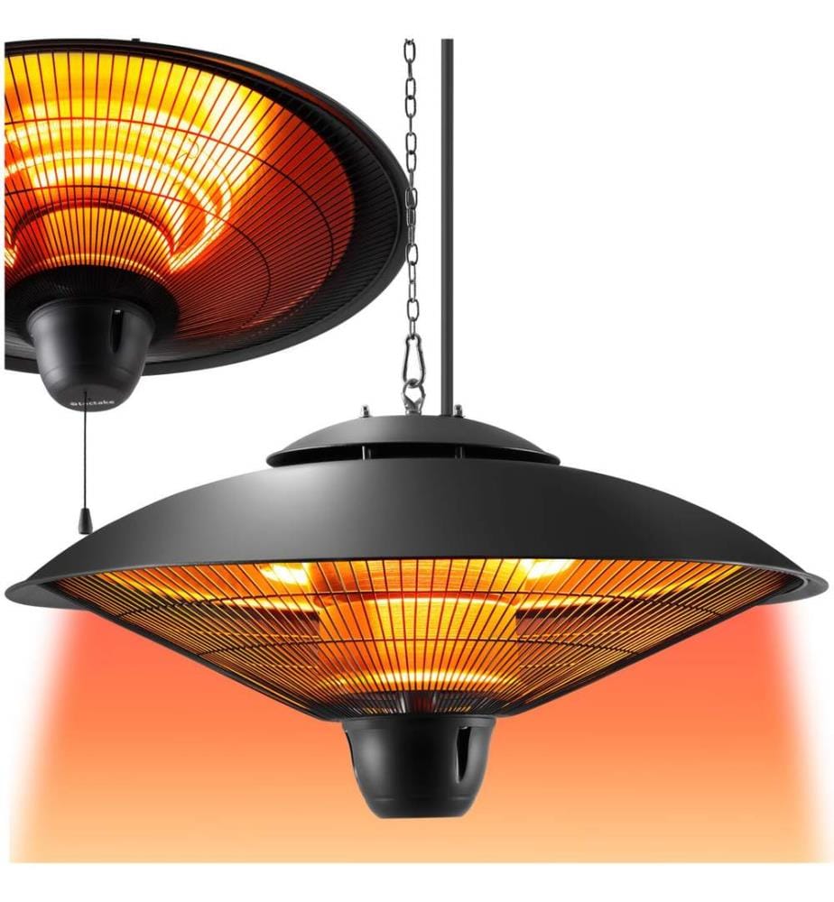 Solaris Infrarotheizstrahler Orbit 2500W, Aluminiumgehäuse - schwarz