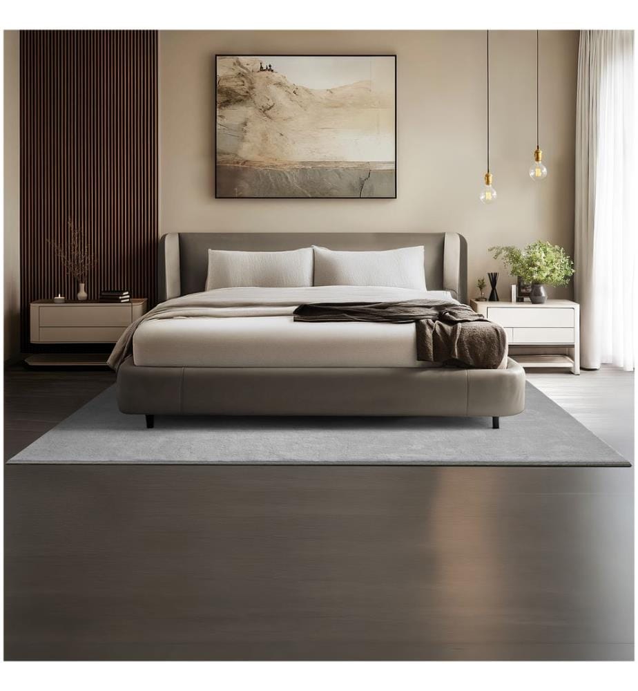 Kurzflorteppich Soft Zone - grau, 160 x 230 cm