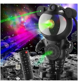 LED-Sternenhimmel-Projektor Astronaut, inkl Bluetooth - schwarz