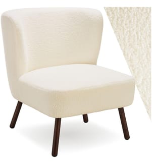 Poltrona da cocktail Teddy Robina 2 bianco sporco W2 - Bouclé bianco avorio
