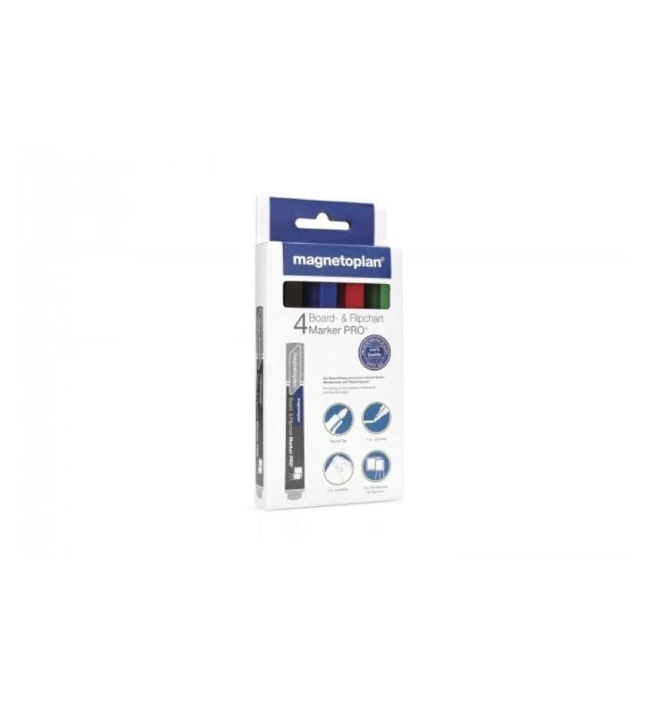 MAGNETOPLAN - Marqueur pour tableau blanc Pro+ 4 pièces