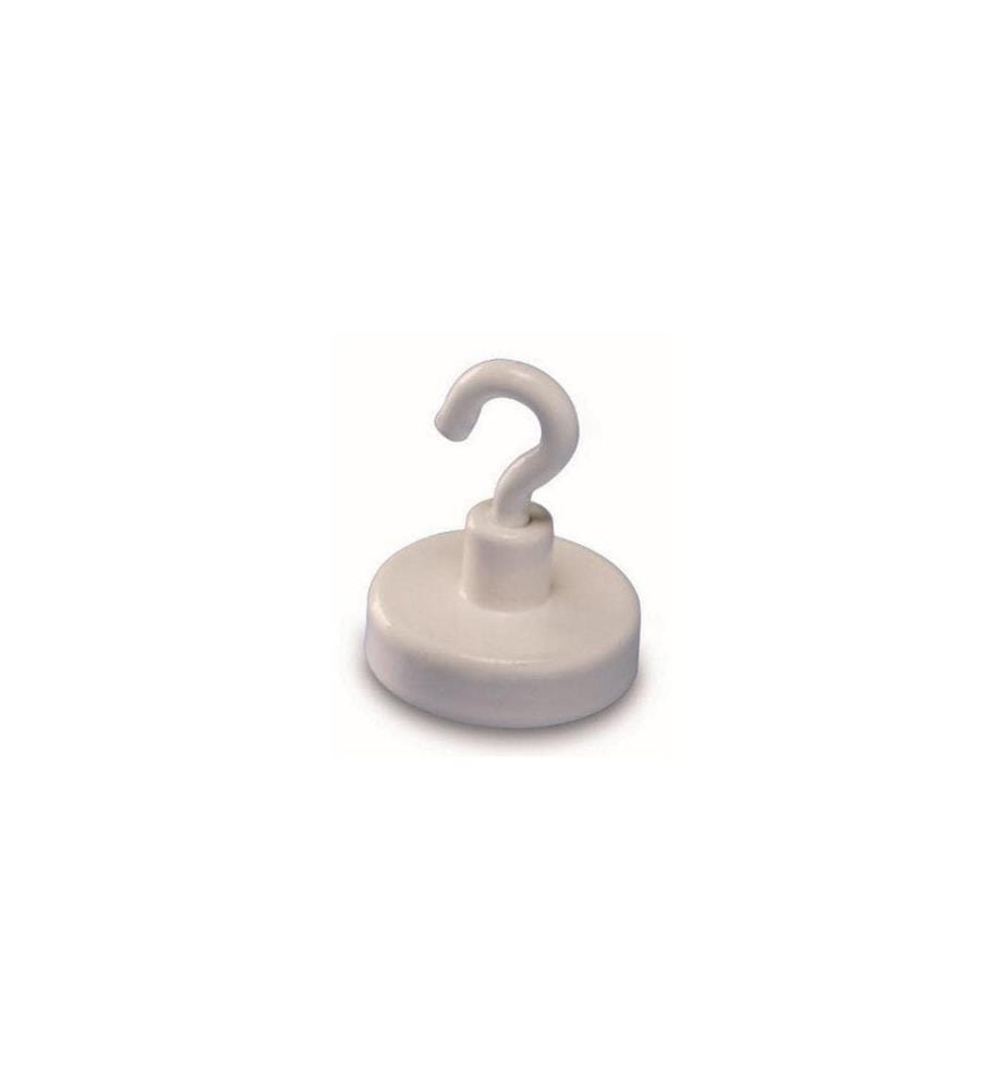 MAGNETOPLAN - Aimant à crochet Ø 2.5 cm Blanc, 1 pièce