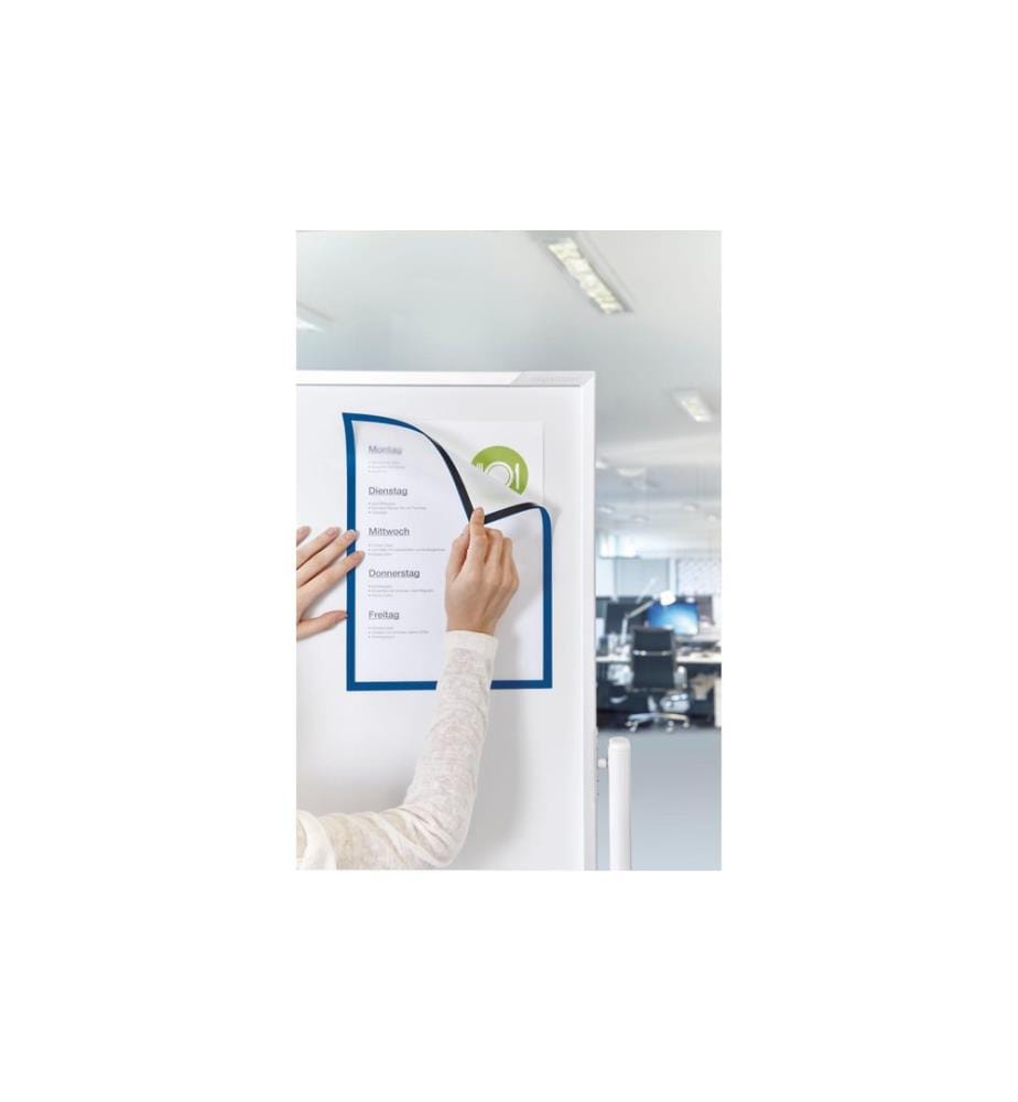MAGNETOPLAN - Cadre de présentation Fenêtre A4 Bleu, 5 pièces