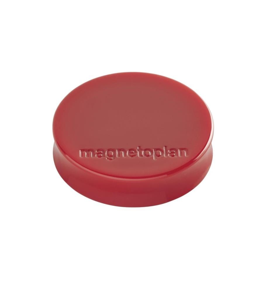 MAGNETOPLAN - Aimant Ergo Medium Ø 3 cm Rouge, 10 Pièce/s