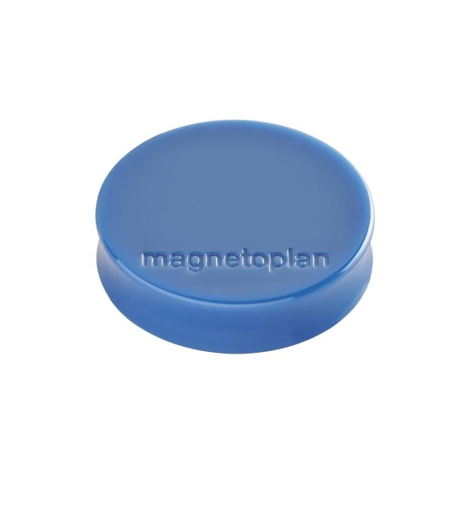 MAGNETOPLAN - Aimant Ergo Medium Ø 3 cm Bleu foncé, 10 Pièce/s