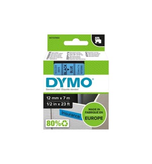 DYMO - Ruban d'étiquettes D1 Noir auf Bleu