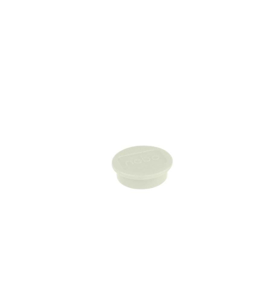 NOBO - Aimant Ø 1.3 cm 10 Pièce/s, Blanc