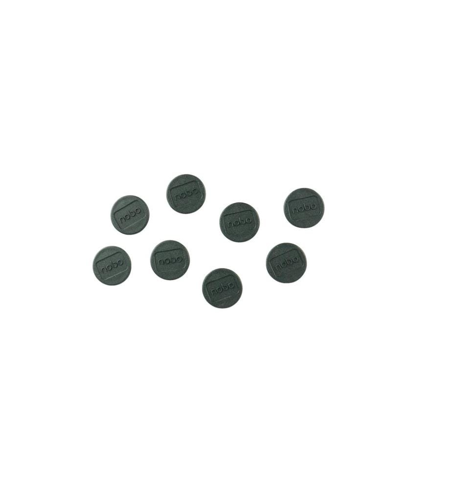 NOBO - Aimant Ø 2 cm 8 Pièce/s, Noir