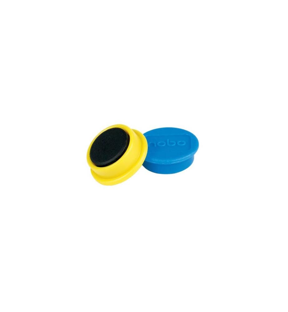 NOBO - Haftmagnet Ø 2 cm 10 Stück, Mehrfarbig