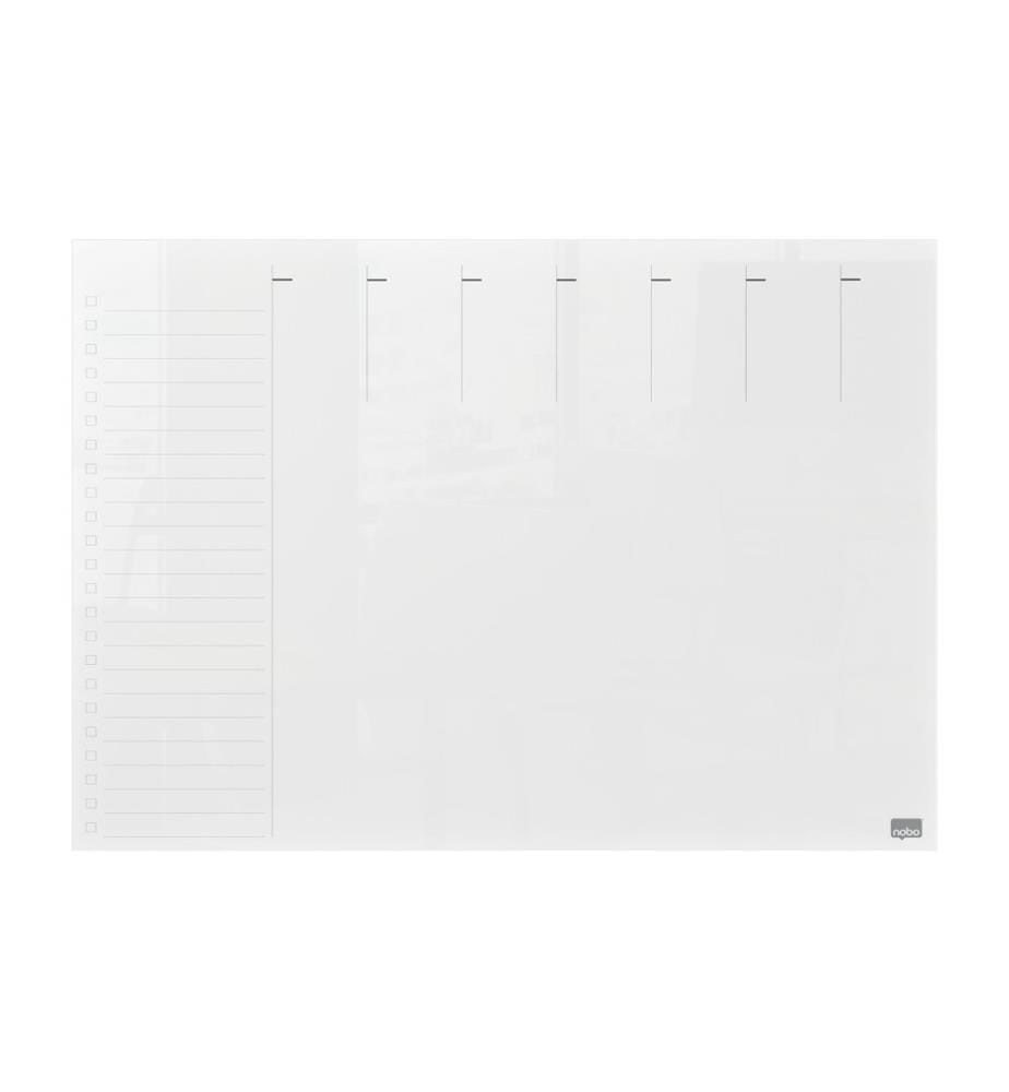 NOBO - Acryl-Notiztafel Wochenplaner A4, Transparent